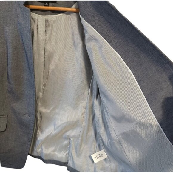 Talbots Women's Gray Blazer Size 10 Petite - Picture 10 of 13